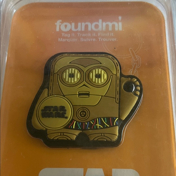 foundmi Other - Tracking Keychain - Star Wars collection from Foundmi. Gold and Black